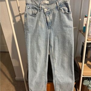 Abercrombie & Fitch Light Wash Straight Leg Jeans